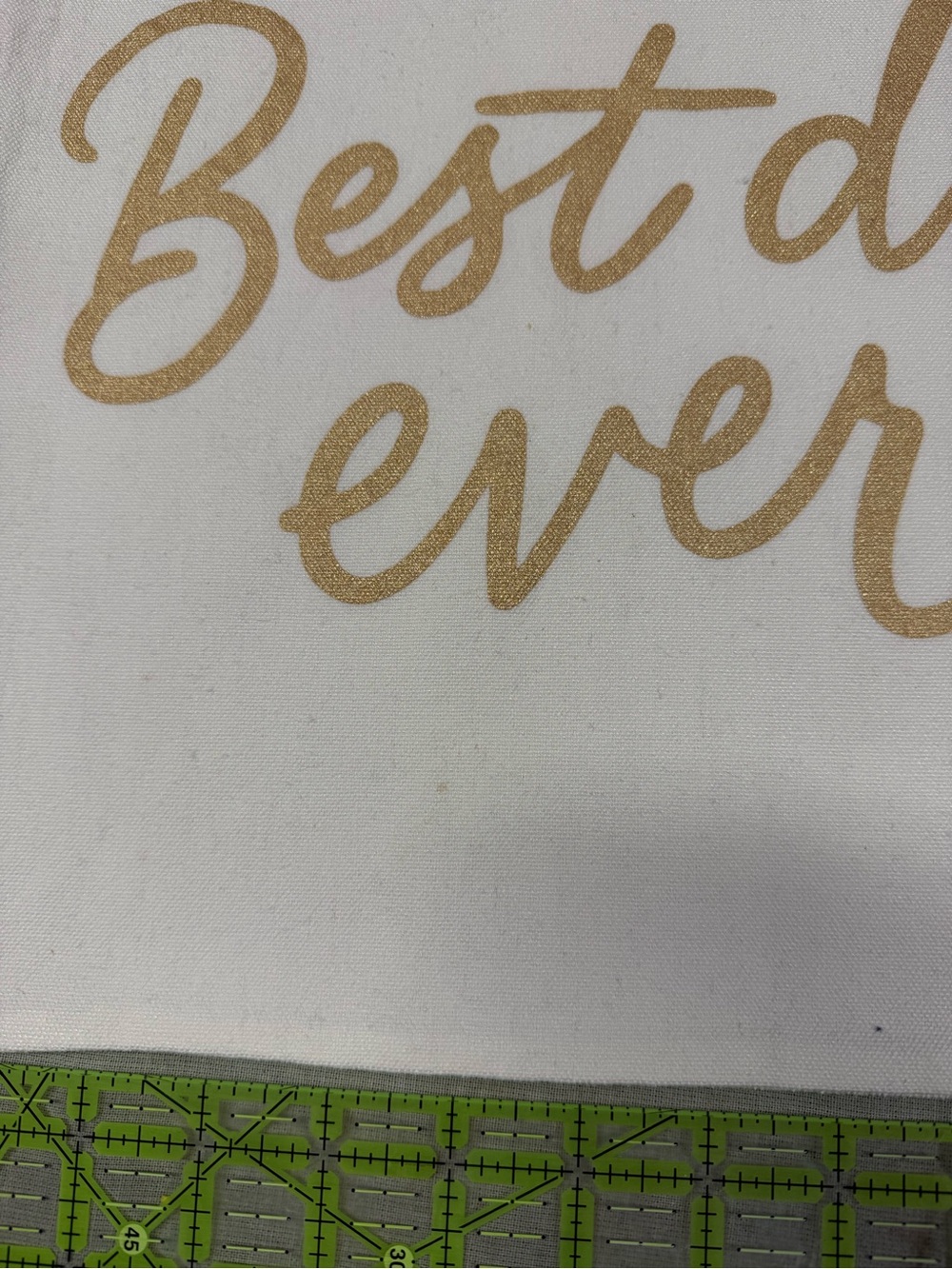 Canvas Bridal Tote Bag "Best day ever" Gold Print - Getting Ready / Day of Bag - Picture 4 of 8
